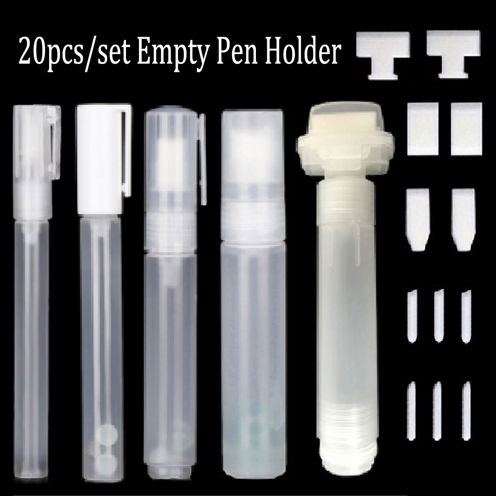 Midsole Marker Paint - 3/5/8/15/30mm Plastic Lege Penhouder Kan Herhaaldelijk