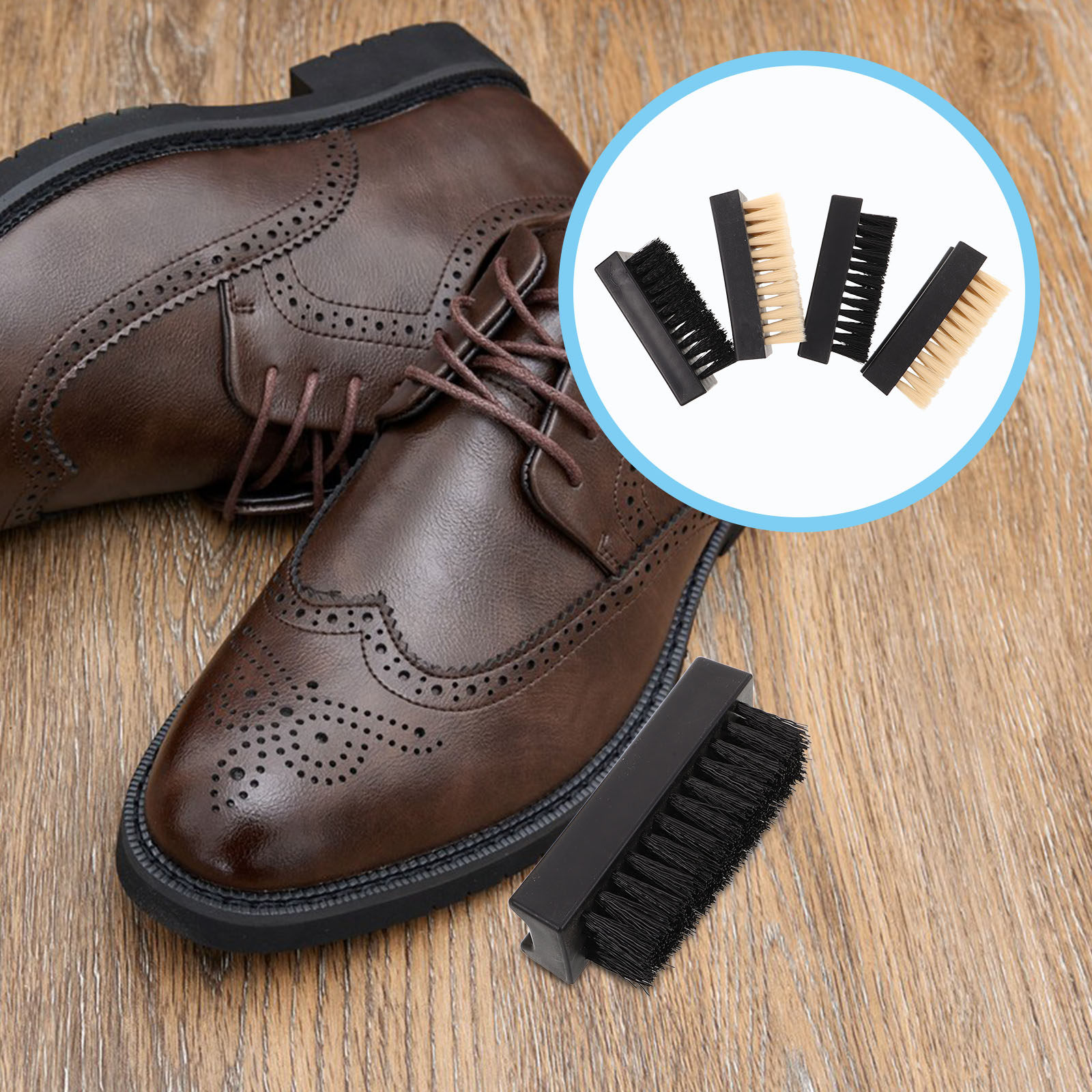 Sneaker Care Cleaner - 4-delige multifunctionele schoenborstelset met zachte en