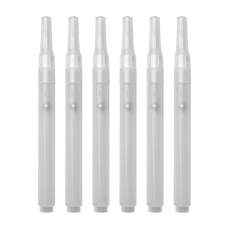 6 stuks doorzichtige lege bors - Midsole Marker Paint recensie en prijs